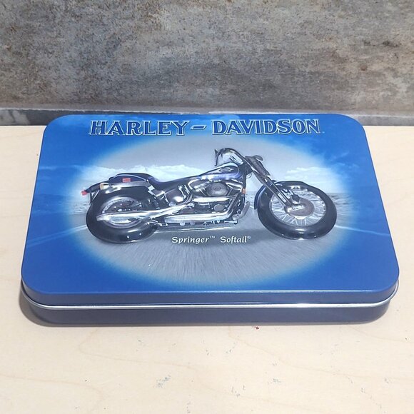 Harley Davidson Collectible Tin & Playing Cards 2 Decks 2001 - Picture 11 of 11